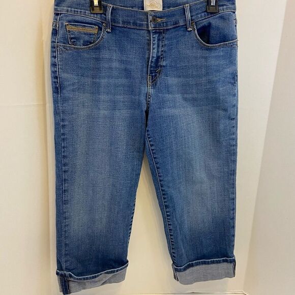Levi’s 515 denim capri stretch size 10 - Picture 1 of 4